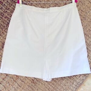 IZOD A Line Skort Women’s 16 White High Waisted Golf Tennis Core Plus size